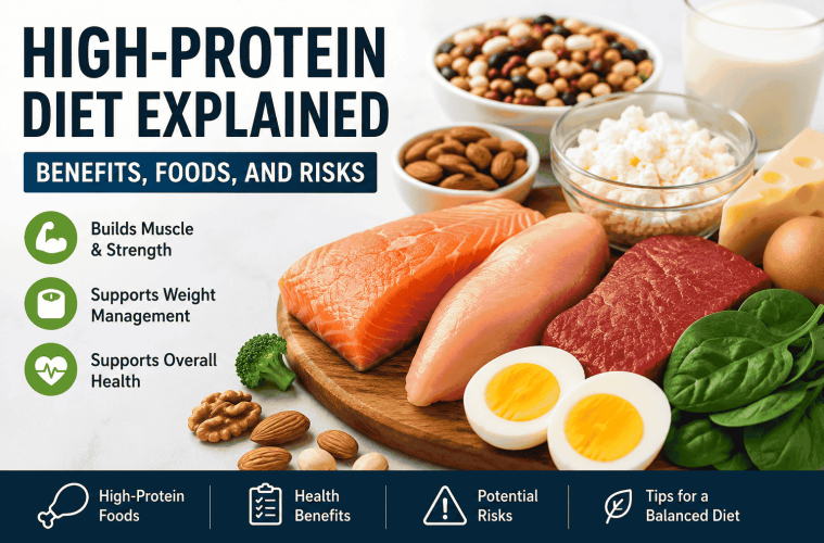 High-Protein Diet Explained: Benefits, Foods, and Risks