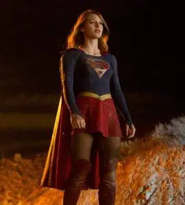 Supergirl movie poster featuring the DC superhero in costume