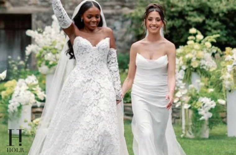 Jasmine Goode and Melissa Marie wedding photo from their June 2026 ceremony in New Jersey.