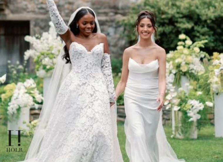 Jasmine Goode and Melissa Marie wedding photo from their June 2026 ceremony in New Jersey.