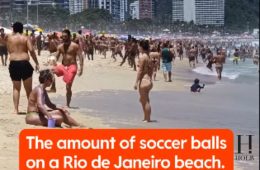 Why Are There So Many Soccer Balls on This Rio Beach?