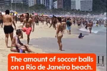 Why Are There So Many Soccer Balls on This Rio Beach?