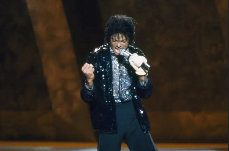 Michael Jackson biopic movie poster highlighting its reported record-breaking global box office success as one of the highest-grossing music biopics.