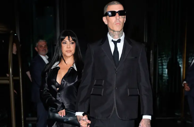 Kourtney Kardashian and Travis Barker Return to Red Carpet