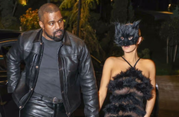 Bianca Censori Turns Heads in Cat Mask Look