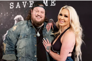 Jelly Roll and Bunnie XO at a public event before reports emerged that the country music star filed for divorce after nearly ten years of marriage.