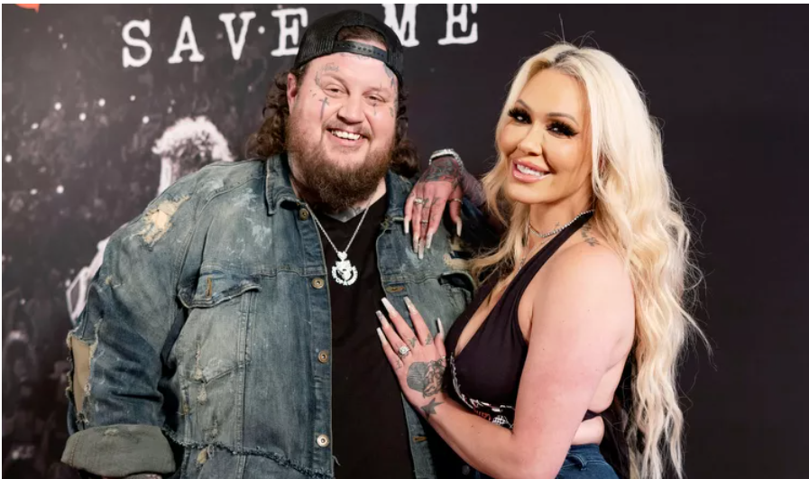 Jelly Roll and Bunnie XO at a public event before reports emerged that the country music star filed for divorce after nearly ten years of marriage.