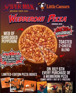 Little Caesars Unveils ‘Webberoni Pizza’ Ahead of New Spider-Man Film
