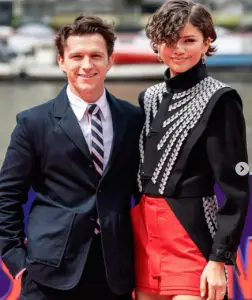 Zendaya Stuns in Leather Skirt at Spider-Man Event
