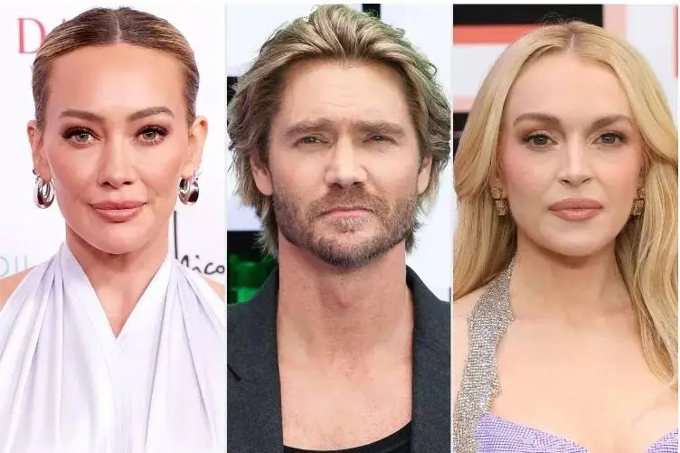 Chad Michael Murray and Hilary Duff attend the 2003 Freaky Friday premiere during the height of the reported Lindsay Lohan feud.