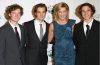 Chris Evert smiles with her three sons, Alex, Nicholas, and Colton, during a family gathering.