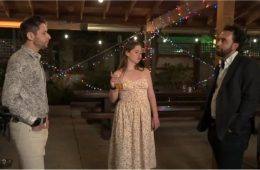 Catie and Josh appear together during a tense moment on 90 Day Fiancé following a dramatic birthday celebration.