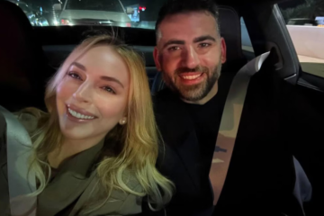 Lindsay Lohan and husband Bader Shammas sharing a family moment in photos posted to celebrate his birthday.