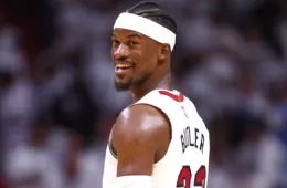 Jimmy Butler smiling during a public appearance as fans speculate about his possible country music album