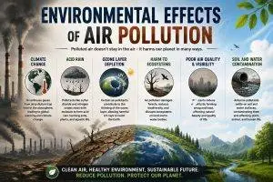 Thick smog covers a busy city skyline as traffic and industrial emissions contribute to air pollution, highlighting its health risks and the need for cleaner air solutions.