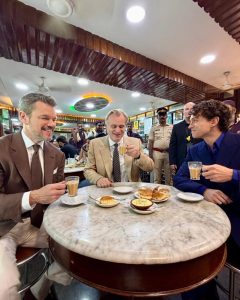 Christopher Nolan, Matt Damon and Tom Holland's Mumbai Chai Stop Wins Fans Before The Odyssey Premiere