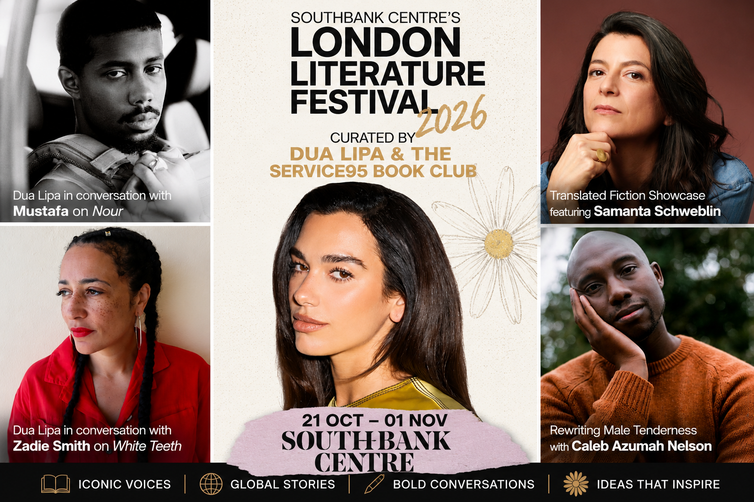 Dua Lipa Shares Service95 Literature Festival Program