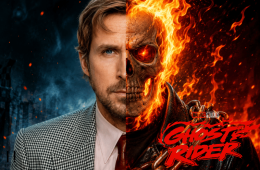 Ryan Gosling imagined as Marvel's Ghost Rider following the official announcement that he will join the MCU as Johnny Blaze.