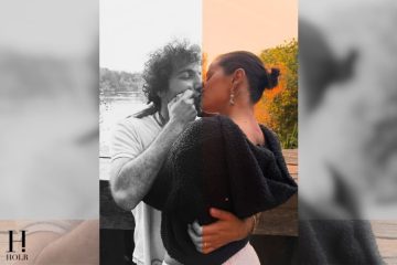 Selena Gomez kisses Benny Blanco during a sunset moment in a series of candid summer photos shared on Instagram.