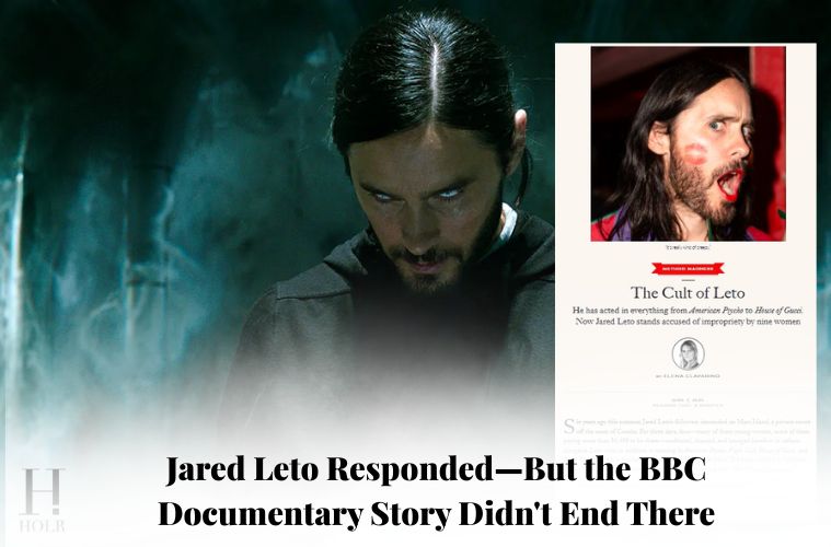 Jared Leto attends a public event as discussion continues following the BBC documentary Jared Leto: Hollywood's Dark Secret.