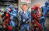 Ryan Reynolds disguised as Jeanpool poses with Comic-Con attendees during his surprise undercover appearance at San Diego Comic-Con 2026.