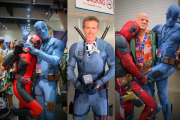 Ryan Reynolds disguised as Jeanpool poses with Comic-Con attendees during his surprise undercover appearance at San Diego Comic-Con 2026.