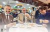 Christopher Nolan, Matt Damon, and Tom Holland enjoy a cup of chai ahead of The Odyssey premiere in Mumbai, India.