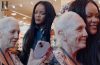 Rihanna smiling during a heartfelt encounter with a fan undergoing cancer treatment in a grocery store, following the viral moment that touched millions online.