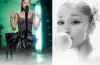 Ariana Grande performs on stage during one of her three concerts in Florida.