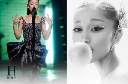 Ariana Grande performs on stage during one of her three concerts in Florida.