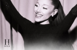Ariana Grande performing vocal warm-ups backstage before singing "hate that i made you love me