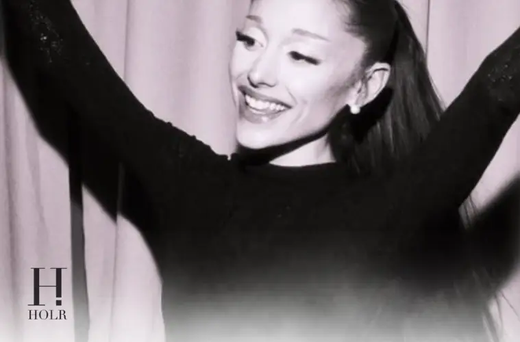 Ariana Grande performing vocal warm-ups backstage before singing "hate that i made you love me
