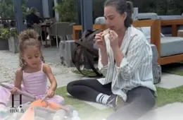Chrissy Teigen and her four children enjoying a family outing in Rome while supporting John Legend on tour.