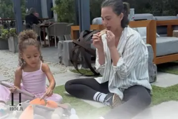 Chrissy Teigen and her four children enjoying a family outing in Rome while supporting John Legend on tour.