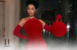 Cardi B Wows in a Bold Red Look at Paris Haute Couture Week