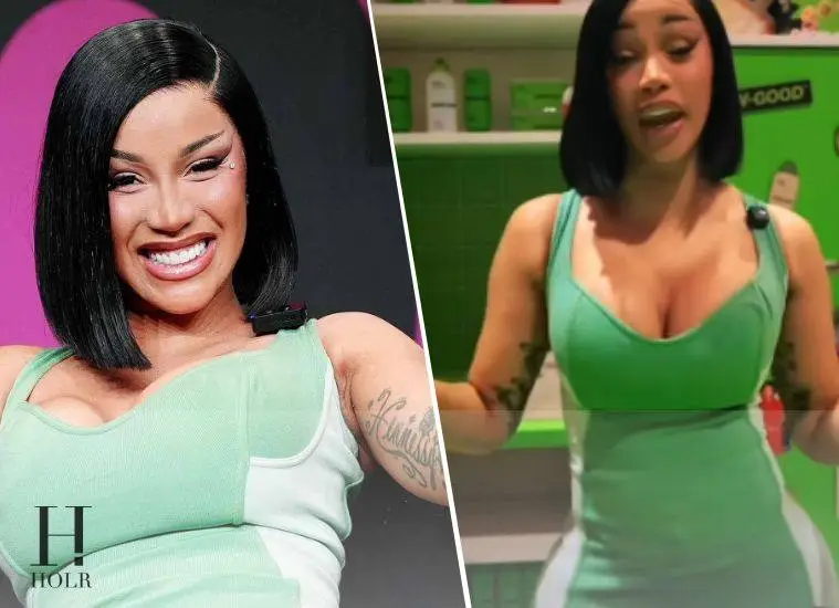 Cardi B performs on stage during the ESSENCE Festival of Culture.