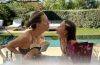 Kate Hudson enjoying a family vacation in Greece during the summer.