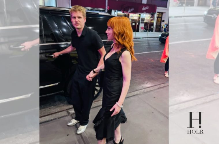 Kathy Griffin poses with her boyfriend in an Instagram photo announcing their relationship.