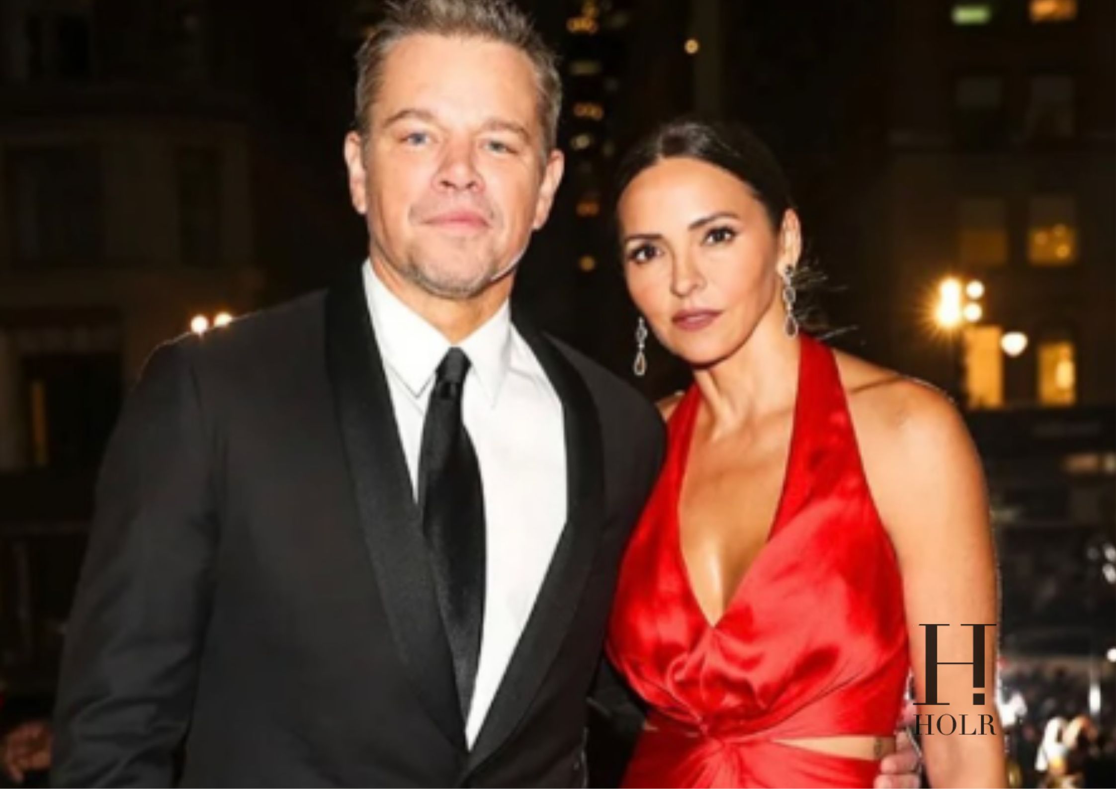 Matt Damon and his wife, Luciana Damon, attend a red carpet event during their nearly two-decade marriage.