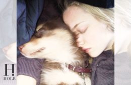 Amanda Seyfried cuddles her beloved Australian Shepherd Finn in an emotional Instagram tribute following his death at age 16.