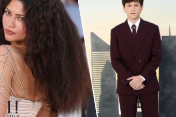 Tom Holland and Zendaya pose together on the red carpet at the London premiere of Spider-Man: Brand New Day.
