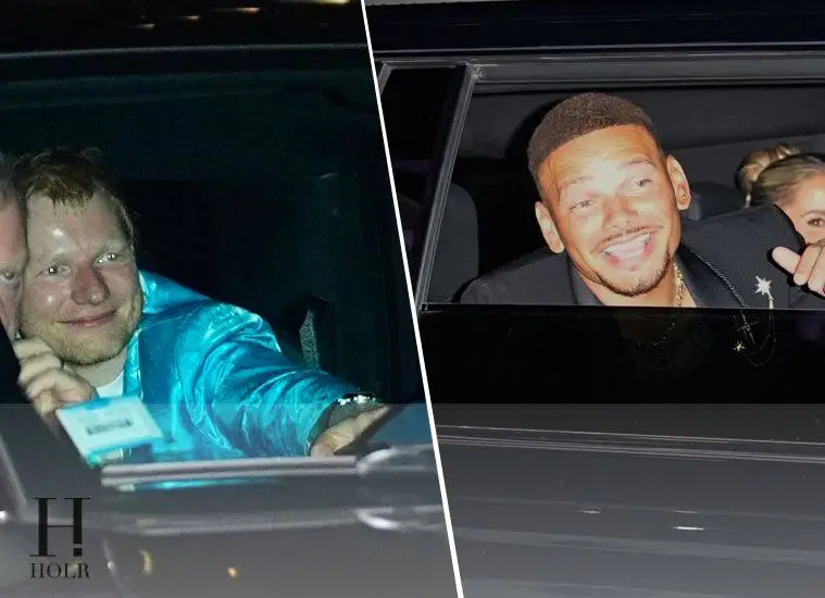 Ed Sheeran and Kane Brown Celebrate Taylor and Travis' Wedding