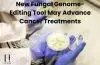 Scientists using a fungal genome-editing tool in a laboratory to advance cancer treatment research.