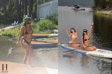 Kim Kardashian Gives Fans a Peek at Her Lake Life