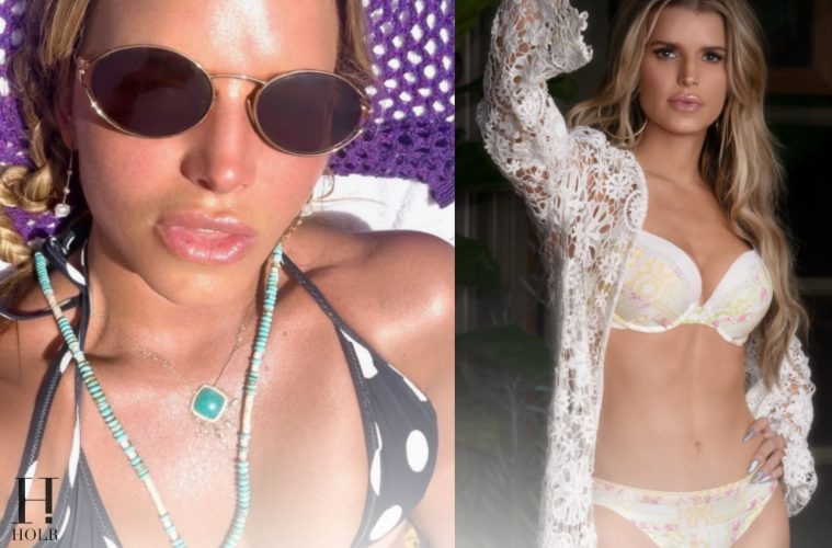 Jessica Simpson Celebrates Birthday in Stylish Swimwear