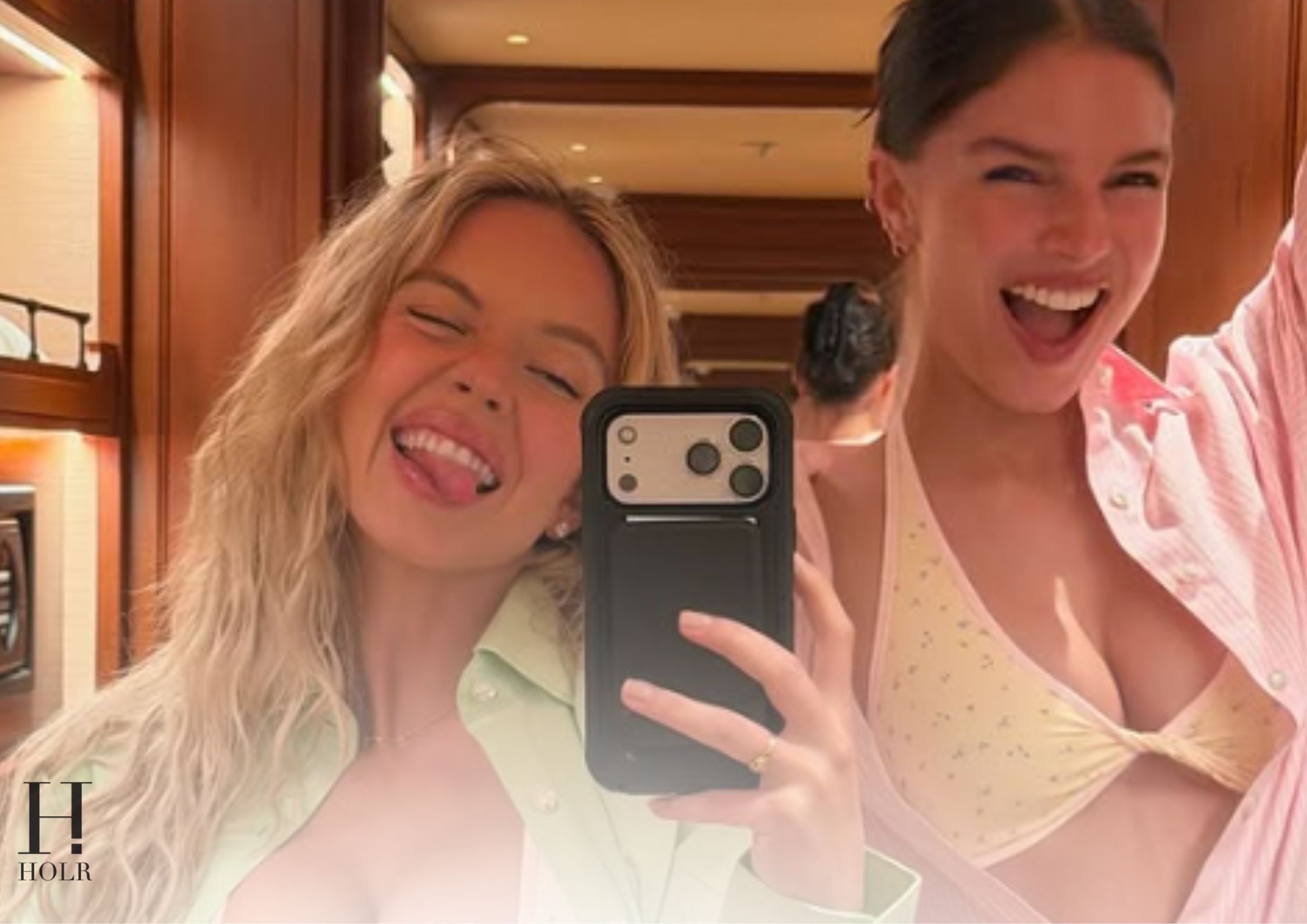 Sydney Sweeney and Friend Twin in SYRN LingerieSydney Sweeney and Friend Twin in SYRN Lingerie