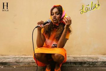 Singer Laila! poses backstage after gaining attention for her song Miss Mango.