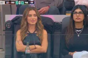Mia Khalifa watching FIFA World Cup 2026.🔥