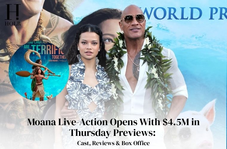 Disney's live-action Moana starring Catherine Laga'aia and Dwayne Johnson opens with strong Thursday preview box office numbers.
