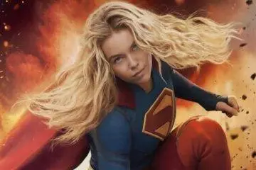 Supergirl promotional artwork highlighting the film's global box office milestone.
